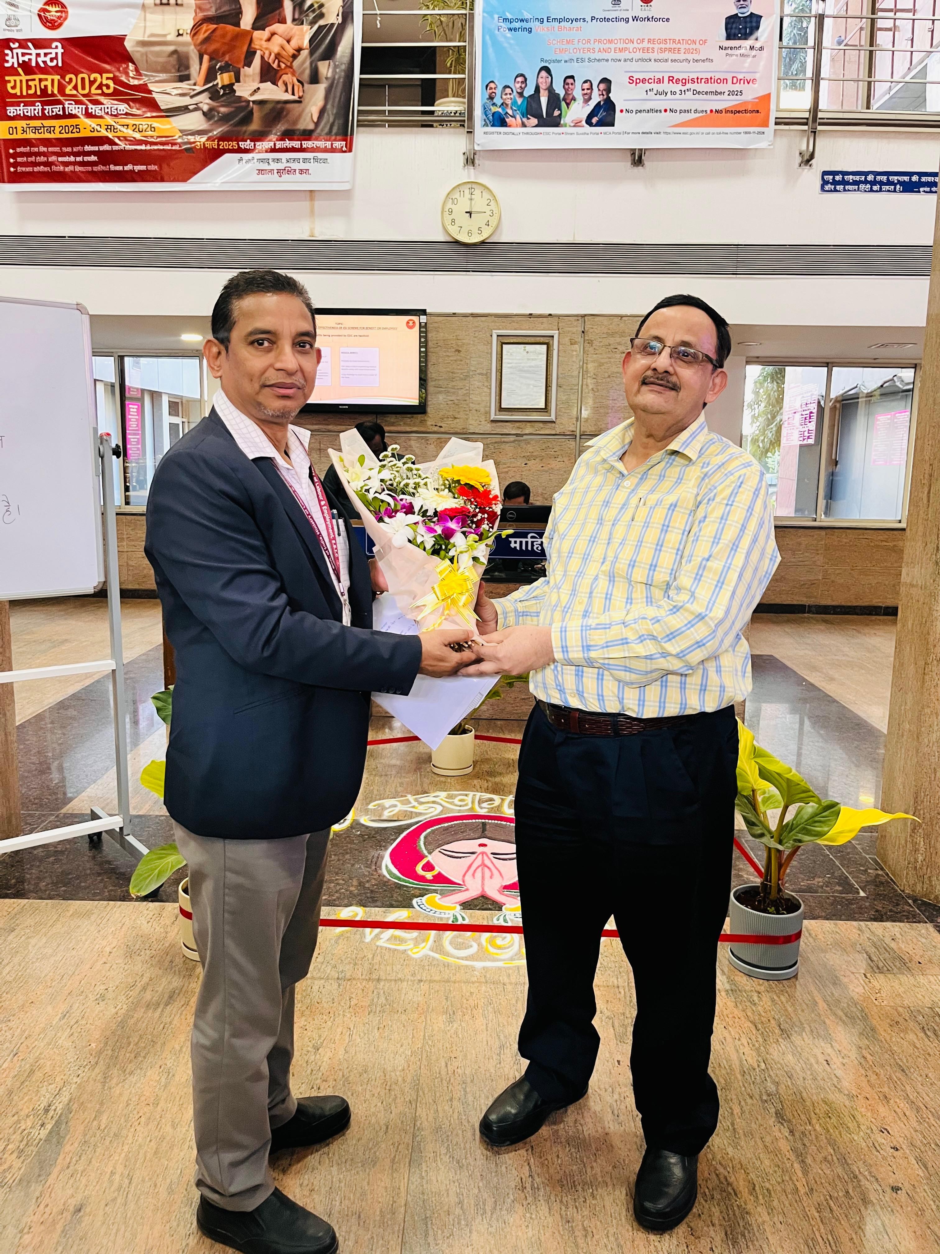 Shri. Deepak Joshi, Insurance Commissioner Visit to Esic SRO Pune